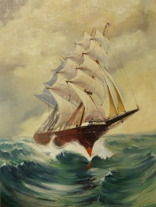 Gemälde der Seeadler, Canvas of the Sea Eagle
