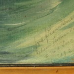 Canvas signed by von Luckner / Luckners Unterschrift auf dem Gemälde